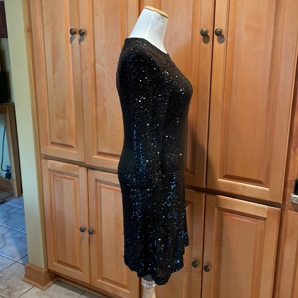Tory Burch Black Sequin Sparkly Dress - Picture 3 of 7